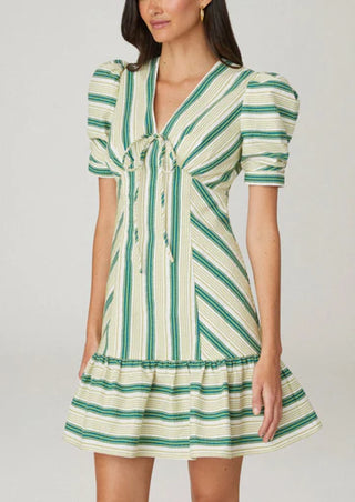 Shoshanna Alesia Dress, Spring Green/Lime/Ivory