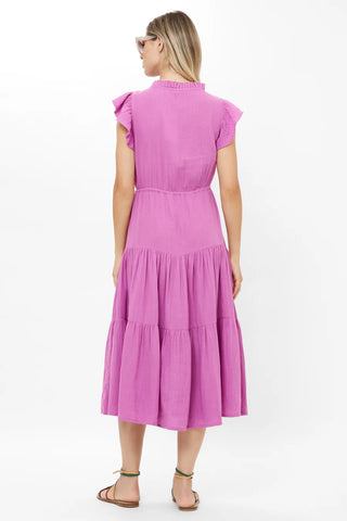 Oliphant Cinched Flirty Midi, Bahama Purple