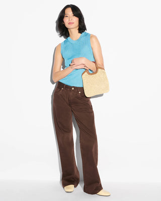 Mini Crochet Georgia Tote- Camel Crochet