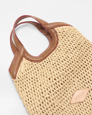 Mini Crochet Georgia Tote- Camel Crochet