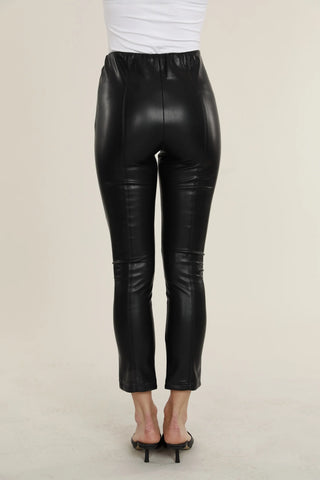 Dolce Cabo Vegan Leather Leggings, Black