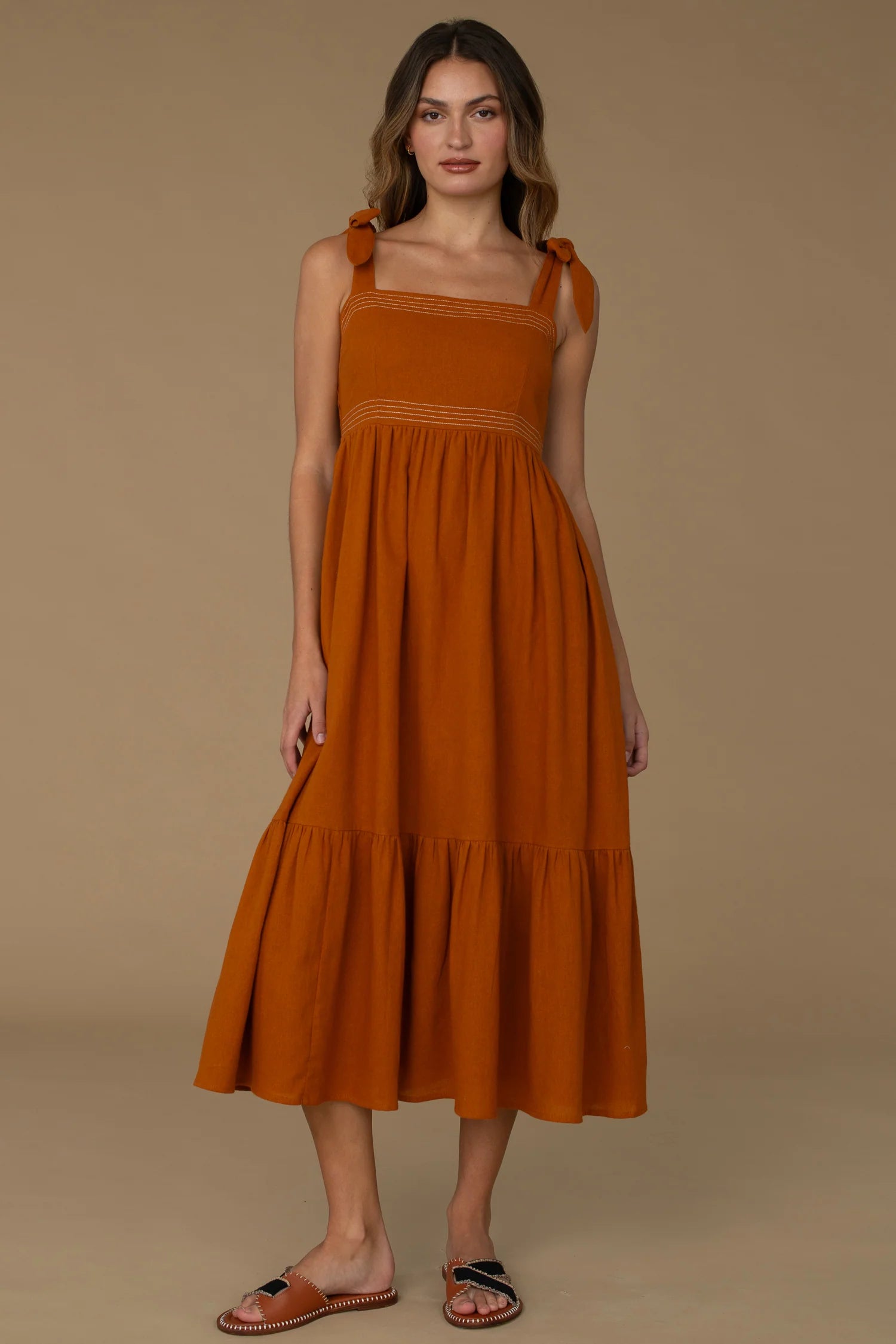 Olivia James Doe Dress, Butterscotch S Olivia James Doe Dress, Butterscotch S