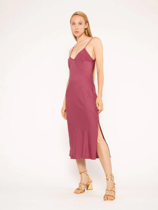 Ripley Rader Satin Slip Dress, Mulberry