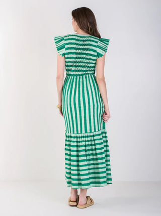 Grace Maxi, Mist Green Stripe