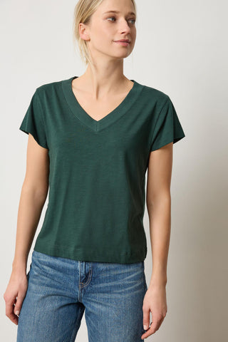 Relaxed V-Neck Tee, Spruce