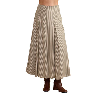 Hailey Skirt, Olive Grove Stripe