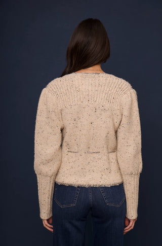 Love The Label Victorian Sweater, Egret