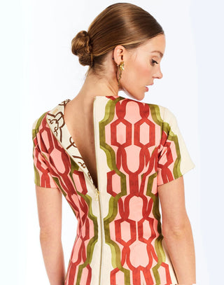 Hampton Convertible Midi, Deco Quatrefoil