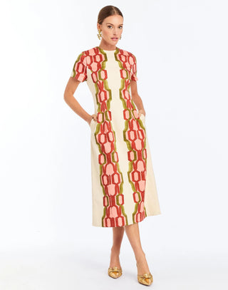 Hampton Convertible Midi, Deco Quatrefoil