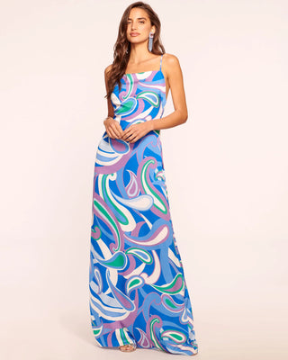 Pearl Dress, Retro Paisley Print
