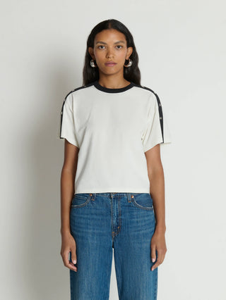Ada Button Tee, Porcelain