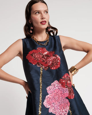 Alice Shift Dress Poppy, Navy/Multi