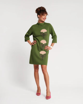 Annie Dress Heirloom Floral, Green/Multi