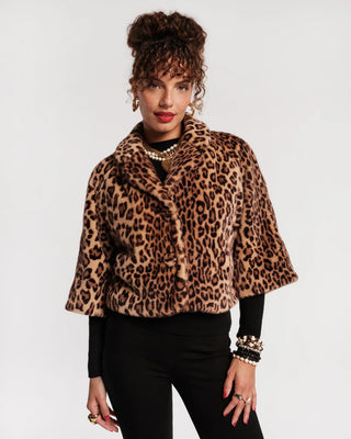 Blaine Jacket Leopard Faux Fur