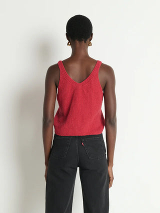Cece Sweater Tank, Heartbeat Red