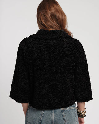 Blaine Jacket Lamb Faux Fur, Black