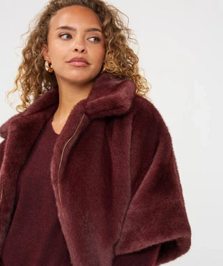 Coat Poncho, Merlot