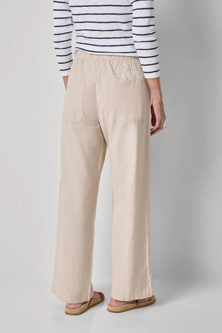 Linen Blend Straight Leg Pant, Bamboo