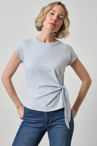 Tie Front Tee, Glacier