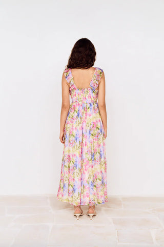 Celina Maxi Dress, Watercolor Floral