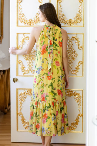 Perry Dress, Yellow Parterre