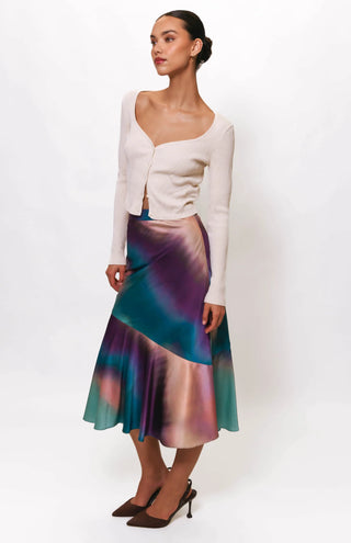 Hutch Palo Skirt, Teal Gradient Batik