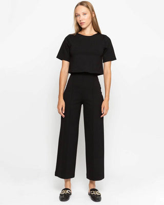 Ripley Radar Ponte Knit Straight Leg Pant, Ankle Edit, Black