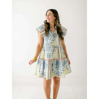 Dayna Dress, Apple Bandana