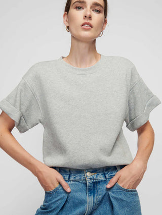 Bane Sweatshirt Tee, Heather Grey