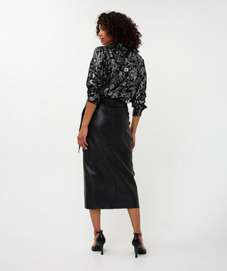 Black Skirt with Belt