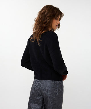 Sweater with Bow, Black