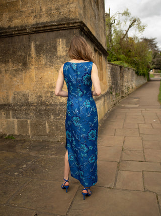 Arianna Elmy Easy Dress, Monochrome Blue