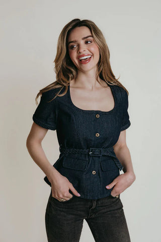 Cassie Top, Denim