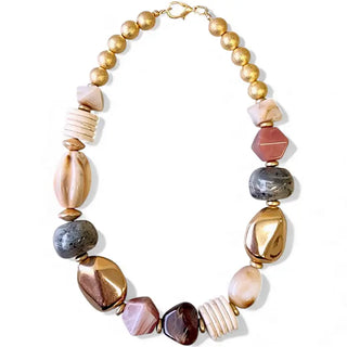 Chunky Boho Beaded Necklace