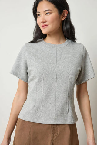 Darted Elbow Sleeve, Heather Grey