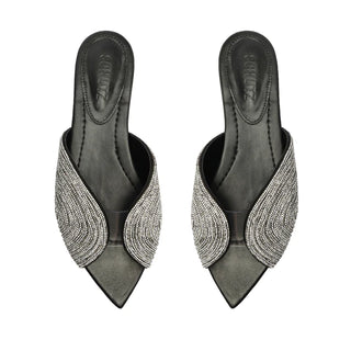 Hattie Flat - Cristal/Transparente, Black