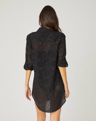 Shoshanna Mini Shirtdress Cover-UP, Jet