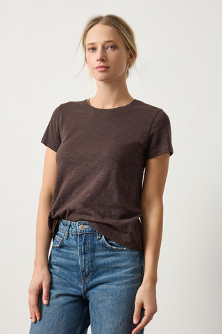 Back Seam Crew Neck, Espresso
