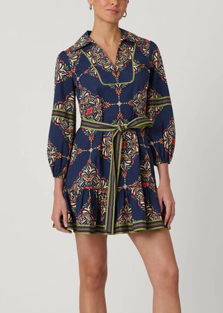 Evans Dress, Navy Multi