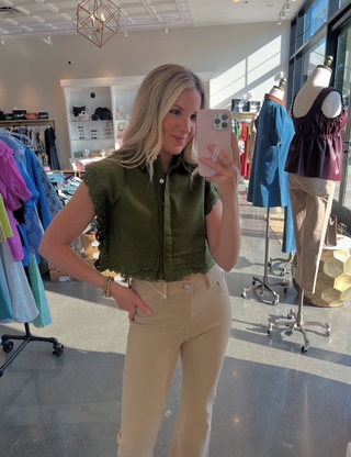 Summer Top, Olive