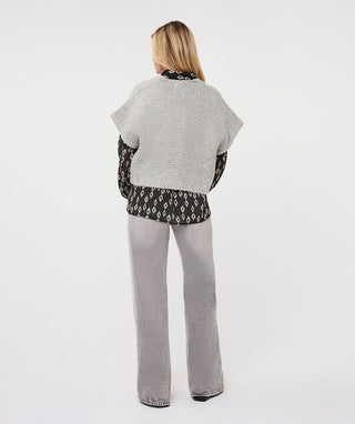 Cardigan Gilet, Light Grey