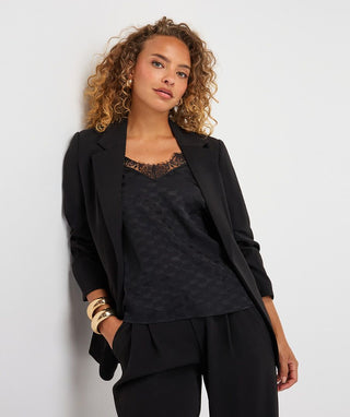 Blazer 3/4 Sleeve, Black