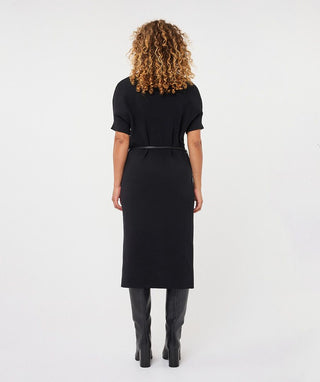 Knit Long Dress, Black