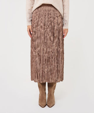 Skirt Plisse, Sand