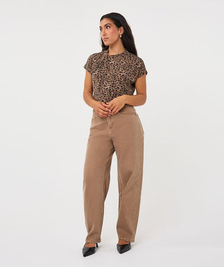 Top Twist Detail, Leopard