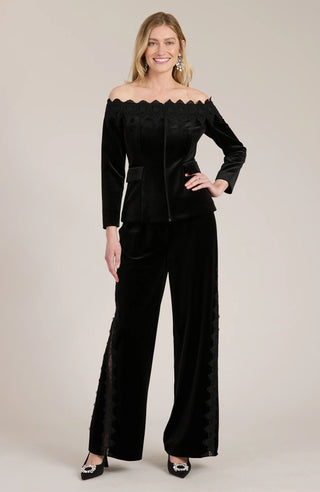 Tyler Boe Toby Velvet Pant, Black