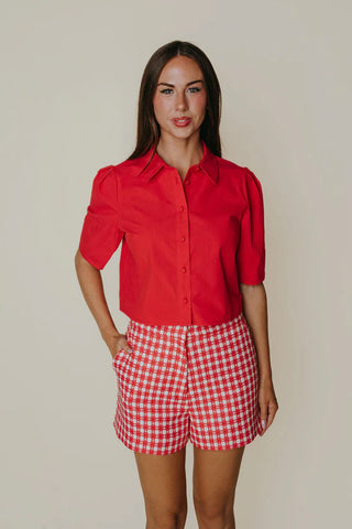Fallon Top, Red