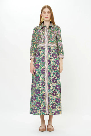 Shirt Dress Maxi, Matera Green