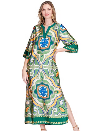 Trimmed Maxi, Moroccan Tile