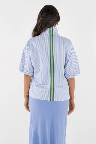 Poppy Top, Grapemint Stripe